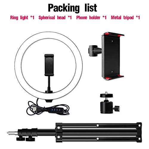 Rehomy LED anello luce 26 cm dimmerabile LED Live