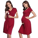 💕💕【TALLA】 Tamaño: S-XXL. Esta Camisón para Mujeres Embarazadas verano dormir utiliza tela de alta elasticidad, casi apta para todos. Verifique la información de tamaño en la última imagen antes de su compra.