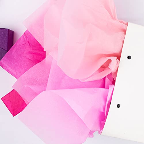 Image of MR FIVE 60 Sheets Gift Tissue Paper Bulk,20 inch x 14 inch,Pink Tissue Paper for Gift Bags,Valentine's Day Mother's Day Birthday Wedding Baby Shower, 3 Colors (Pink)