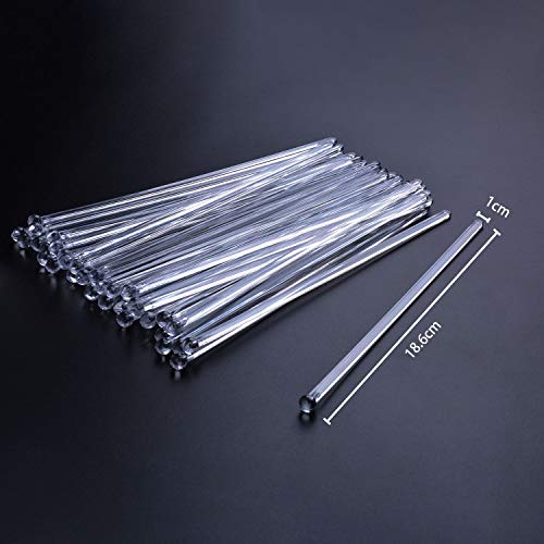 Aboat AB0063 120 Pieces 7.3 Inch Plastic Round Top Swizzle Sticks thumb #2