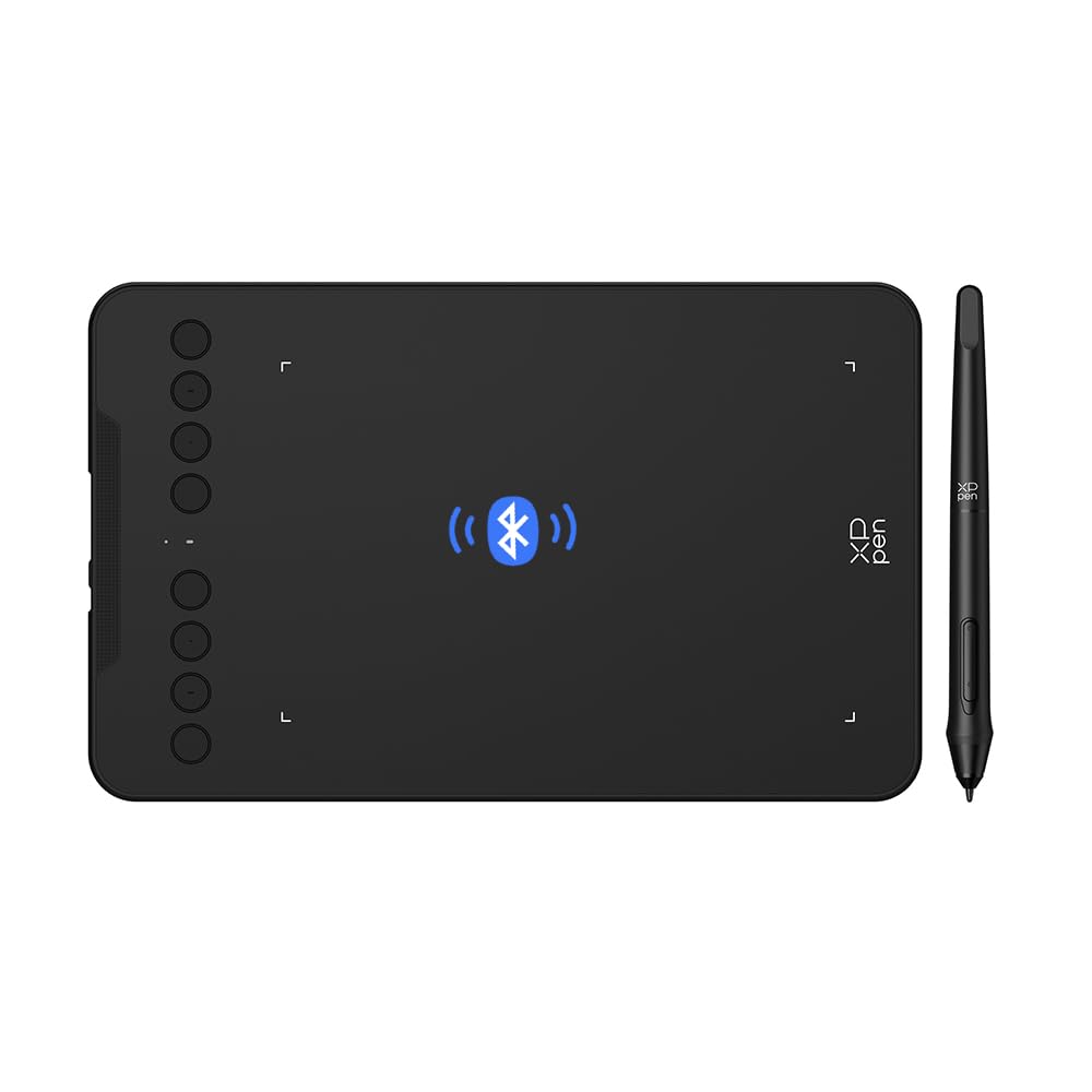 XPPen Deco MIni7W v2 (Édition 2026) Tablette Graphique sans Écran Bluetooth 5.0, Tablette Graphique Dessin 7 Pouces avec Stylet 16K, 8 Raccourcis, Convient aux Amateurs de Dessin et aux Débutants
