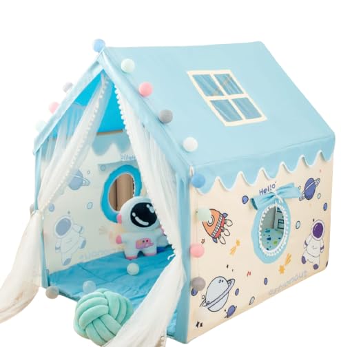 UNDER SECRET Blue City Theme Girl’s and Boy’s Extremely Light Weight Play Tent House for Kids (Jumbo Size, 3-10 Year Old)