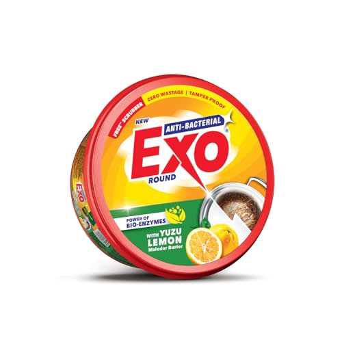 Image of Exo Anti-Bacterial Dishwash Bar 500gm | Power of Bio-Enzymes Removes Tough Grease | Complete Dishwashing Solution With Yuzu Lemon for Malodor Buster | Experience Hygienic & Superior Cleaning