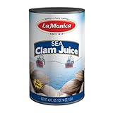 LaMonica Sea Clam Juice 46 oz – All-Natural Broth from Wild Caught Sea Clams – No MSG – Perfect for Chowders, Soups & Seafood Recipes