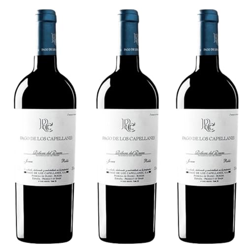 Pago de los Capellanes Roble – Vino Tinto - Nueva Añada 2024 | D.O. Ribera del Duero | Crianza en barrica | Equilibrado y afrutado - 3 Botellas 75cl