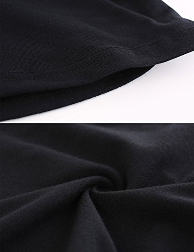 Maternity Shirts For Women Maternity Workout Tops Maternity Tank Top (Black+White,M) #TOP5