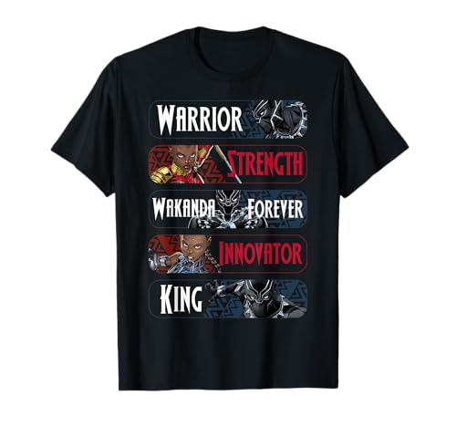 T-shirt Marvel Wakanda Forever en coton avec grand imprimé textuel