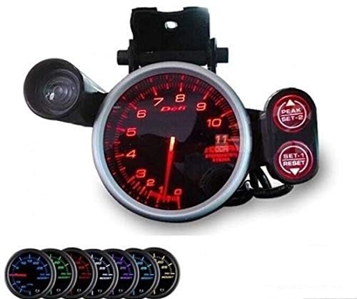 Big RPM Tacho meter Defi Style Meter Racer Gauge with 7 Colour LED Light Digital Speedometer Universal for all the cars Auto Accessories.-image-47