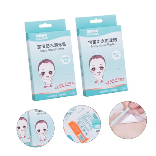 ERINGOGO 6 Caixas De Adesivos De Natação Adesivos De Umbigo Do Bebê Adesivos De Barriga À Prova D'Á