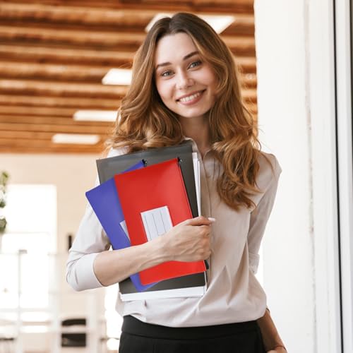 3 Pcs Geldtaschen Banktasche, Banktasche Leder Wasserdicht mit Fenster und Reißverschluss, Geldscheine Aufbewahrung, Dokumentenmappe A5, Geldmappe für Business Schule