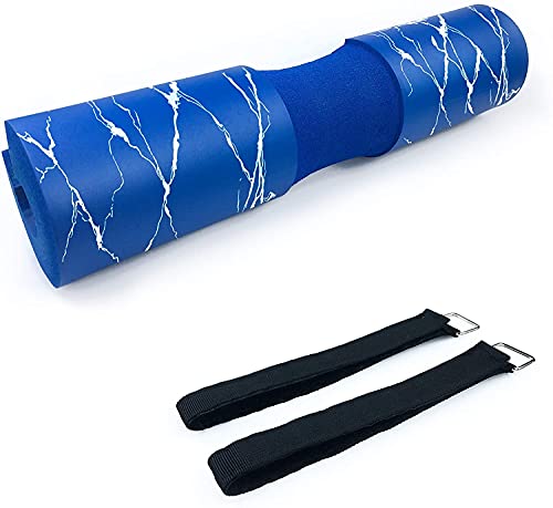Almohadilla Barra Gimnasio Protector,Morwealth Barbell Squat Pad Almohadilla de protección ergonómica Avanzada para Cuello y Hombros para Sentadillas,Empuje de Cader (azul)