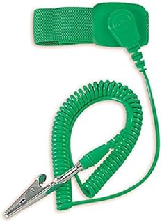 ESD Wrist Strap,Adjustable,10 ft L,Green