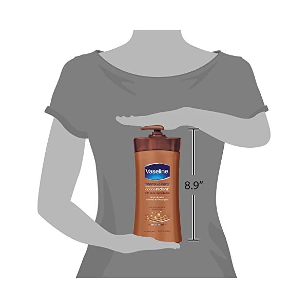 Vaseline Intensive Care Body Lotion for Dry Skin Cocoa Radiant Lotion Made with Ultra-Hydrating Lipids and Pure Cocoa…
