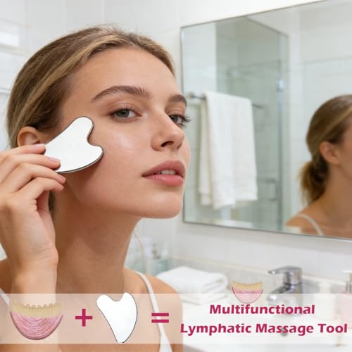 Image of Lymphatic Contour Face Sculpting Brush - Anti-Puffiness, Facial Detox & Lifting Massage Tool for Glowing Skin