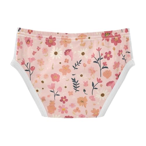 KLL A Pattern Of Flowers in Pink Toddler Boys Soft Underwear Cute Children Undies2