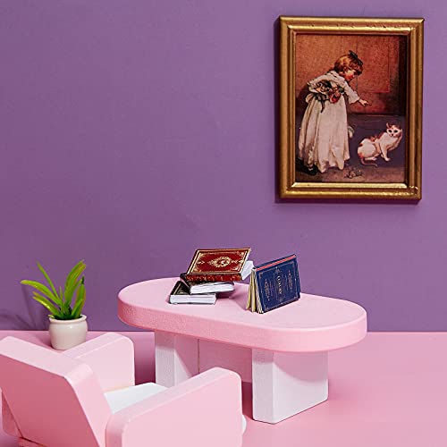 image for Skylety 24 Pieces 1:12 Scale Miniatures Dollhouse Books Assorted Minia