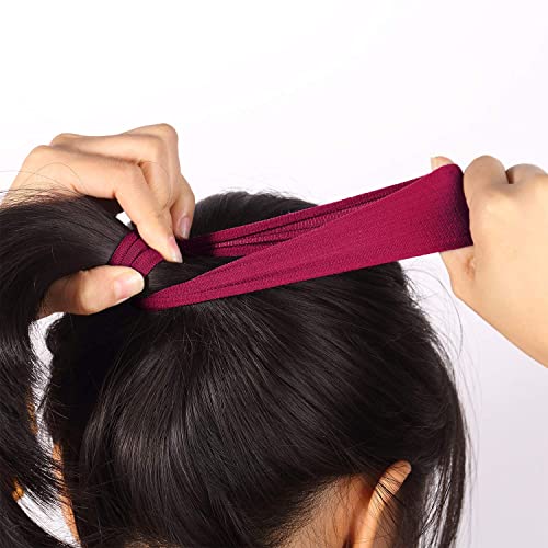 20 Pieces Large Cotton Stretch Hair Ties Bands Rope Ponytail Holders Headband For Thick Heavy Or Curly Hair, 6.5 Cm In Diameter (Neutral Colors) #TOP1