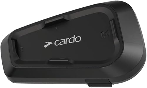 Miniatura 2 de Cardo Spirit HD - Auriculares de comunicación Bluetooth para motocicleta, color negro, paquete único y juego de audio de 1.772in, funciona con la