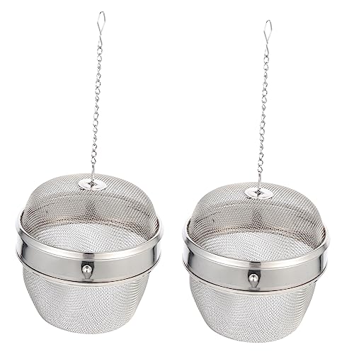 CIYODO 2Pcs Stainless Steel Watch Clean Basket Mesh Tea Balls Jewelry Cleaner Tea Infuser for Home Office Use Jewelry Loss