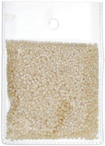 Miyuki Delica 11/0 Cream AB 50gms Bag of Japanese Glass Beads