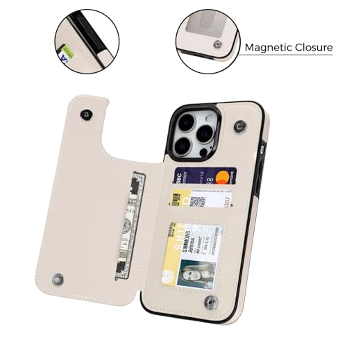 Image of uCOLOR Compatible with iPhone 13 Pro Wallet Case with Card Holder Slots Marble Flip Leather RFID Kickstand Phone Wallet Cover for Women and Girls 6.1 inch (Dune Mirage Checkered, iPhone 13 Pro 6.1 inch)