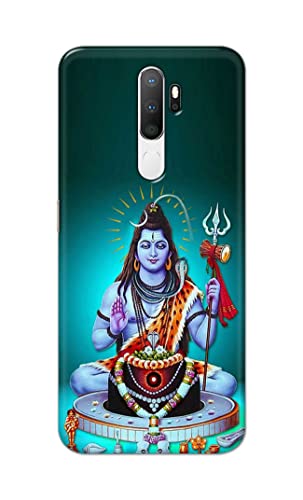 Image of Printed Hard Back Cover Case for Oppo A5 2020 | Oppo A9 2020 Back Cover (Lord Shiva) -1803