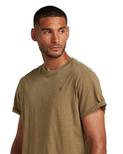 G-STAR Herren Lash T-Shirt, Braun (Desert Palm Gd D16396-2653-h413), S EU – Ansicht 5