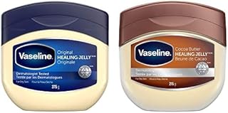 Vaseline Healing Jelly for dry, cracked skin Original 100% pure petroleum jelly 375 g+Vaseline Cocoa Butter Petroleum Jelly 215g
