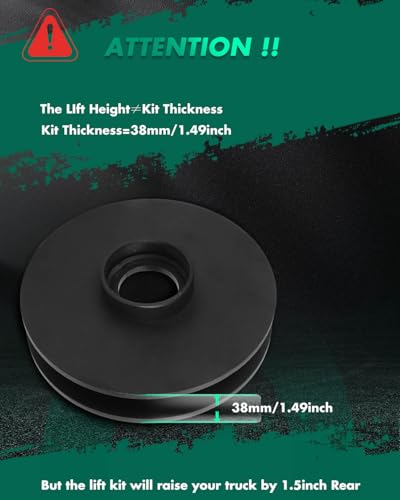 Kit de elevación trasera de 1.5 pulgadas para rutas exigentes en Dodge 2500 4WD 2