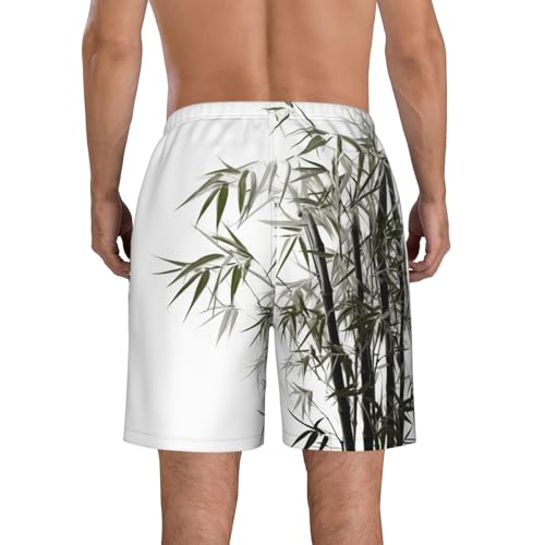 Asian Tree Men's Swim Trunks Quick Dry Board Shorts with Pockets Casual Drawstring Beach Shorts3