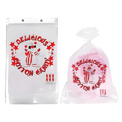Image of Cotton Candy Bags with Twist Ties- Pack of 400ct