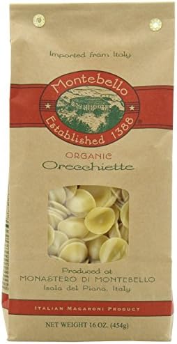 Montebello Organic Orecchiette, 16 Ounce, 12 Count