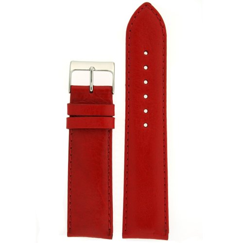 Techswiss Watch Band Leather Calfskin Leather Ladies 12mm - Choose Color (14mm, Red)