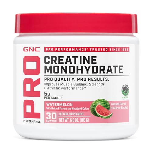 GNC Pro Performance Creatine Monohydrate - Daily Workout Supplement for Elite Athletes - Micronized...