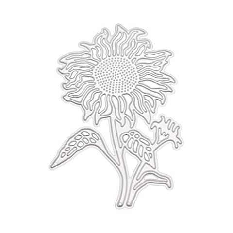 VOVOL Sunflower Bottle Metal Cutting Dies Stencil Scrapbooking DIY Album Stamp Paper Cover
