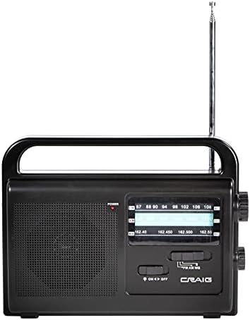 Amazon.com: Craig CR4181W Weather Radio with Rod Antenna Radios ...