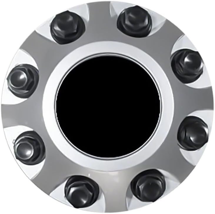 Miniatura 2 de Fuel Rider Juego de 4 tapas centrales de ABS plateadas diseñadas para Chevrolet Silverado 25003500 aleación 22-11 solamente