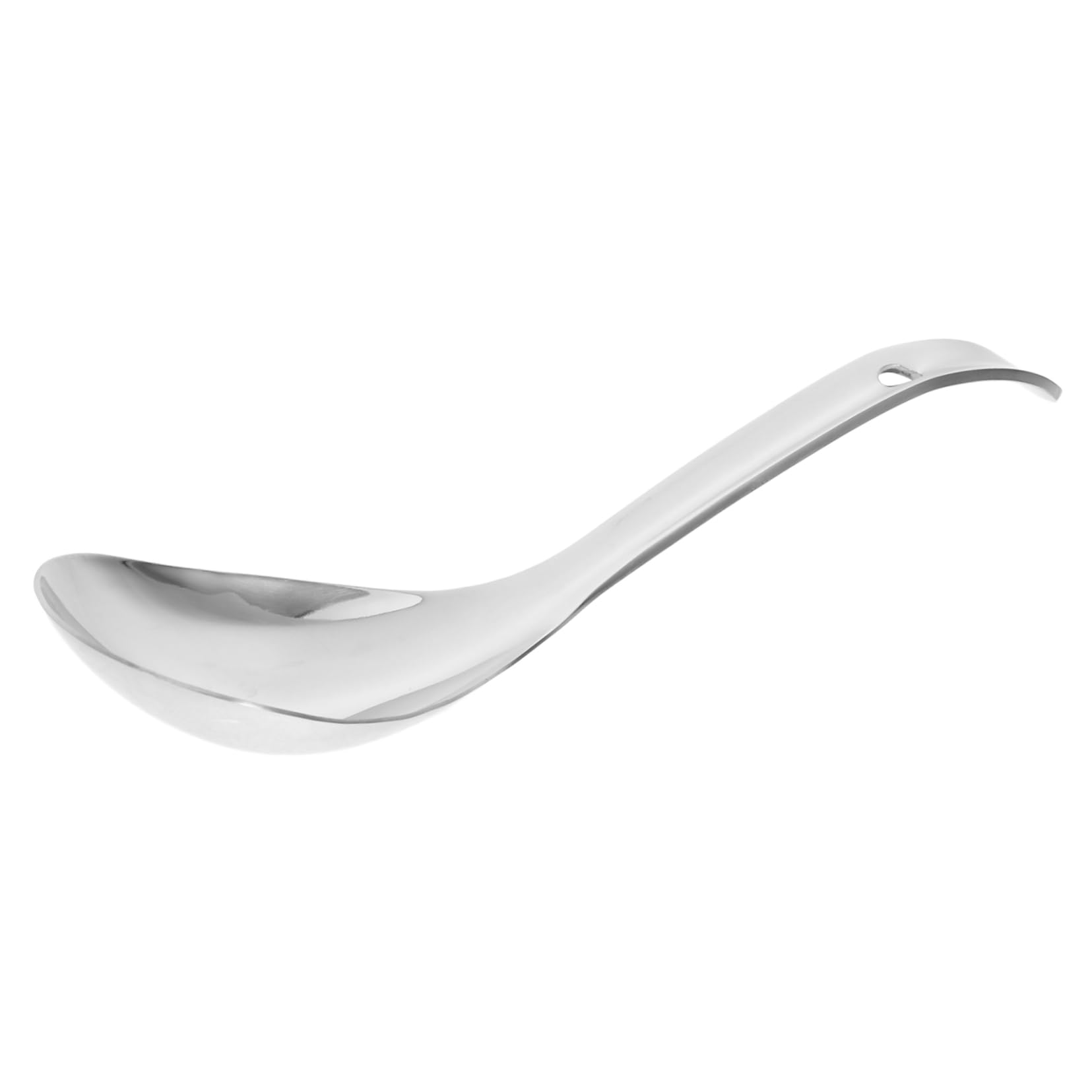FUNOMOCYA Rice Spoon Spoons Chinese Soup Rice Paddle Rice Spatula Home Kitchen Spoon Mini Kitchen Utensils Coffee Powder Spoon Chinese Rice Sauce Ladle Non-stick Spoon Stainless Steel Silver