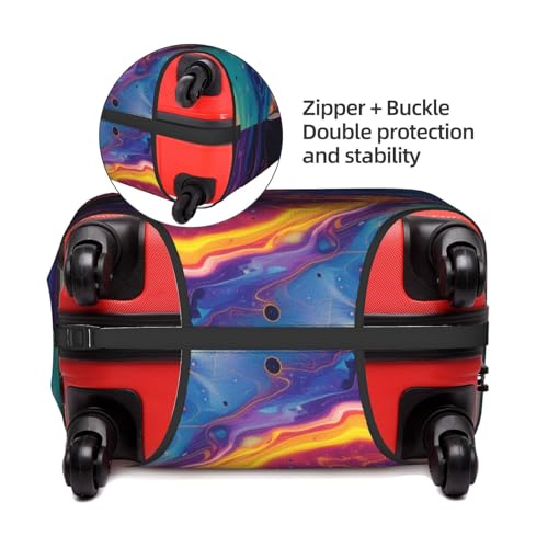 colorful abstract Elastic Travel Luggage Cover Travel Suitcase Protective Cover4