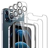 🔹[Alta sensibilidad] Pantalla protectora iphone 12 pro max tiene un revestimiento antihuellas dactilares táctil de nivel nano que puede detectar de manera efectiva cada toque en la pantalla, manteniendo una sensación suave y duradera.
