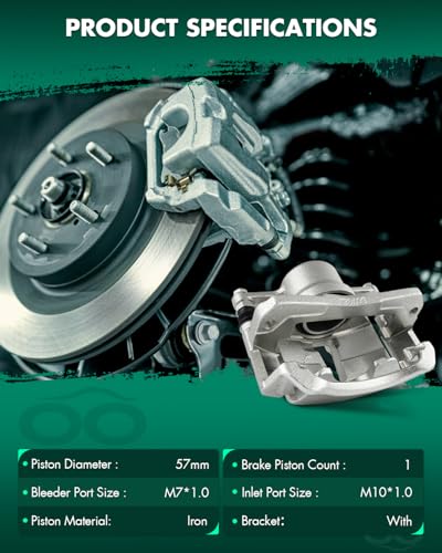 Image of SCITOO 19B1568 Front Right Passenger Side Brake Caliper Fits For Toyota For Camry 1992-1996, With Bracket,1PC