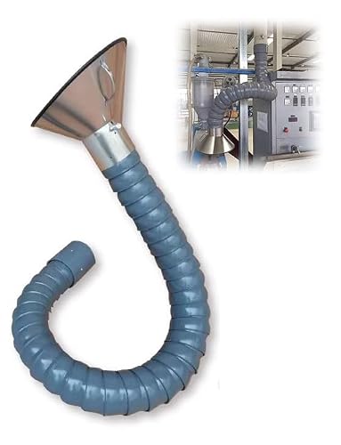 AMZBNEIDI Milageto Fume Extractor Arm Adjustable Industrial Dust Extractor Hose Kit Multiple Sizes(11x120cm/4.33x47.24in)