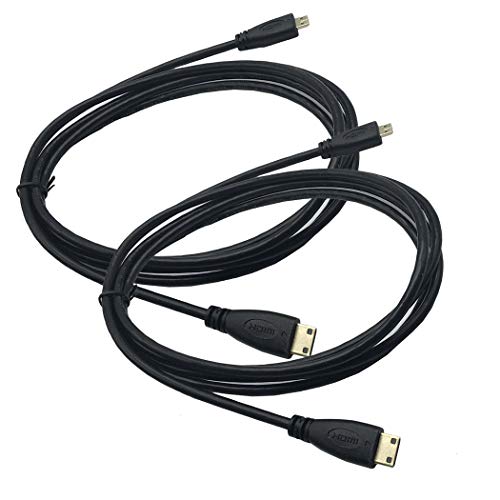 Seadream 3.3FT Micro HDMI Type D Male to Mini HDMI Type C Male Connector Adapter Cable Cord
