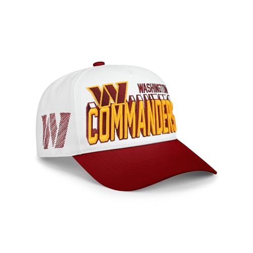 FOCO Washington Commanders NFL Lineman Marquee RF Cap - White/Maroon