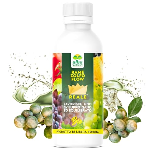 Albagarden - Rame e Zolfo per Piante Biologico - Fungicida e Concime Minerale Naturale - Contro Malattie come Oidio Mal Bianco Peronospora Ticchiolatura Per Vite Olivo Agrumi (1 kg)