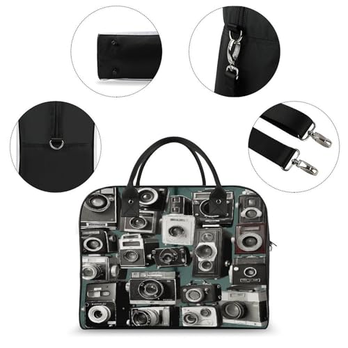 Maletín liviano retro para laptop y cámara unisex miniatura 6