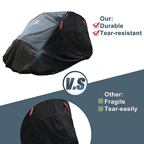 Housse de protection complète pour UTV bâche noire imperméable 210D - 6