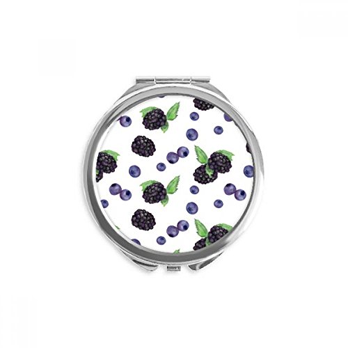 Miroir rond maquillage de poche blueberry pour corriger vos imperfections partout