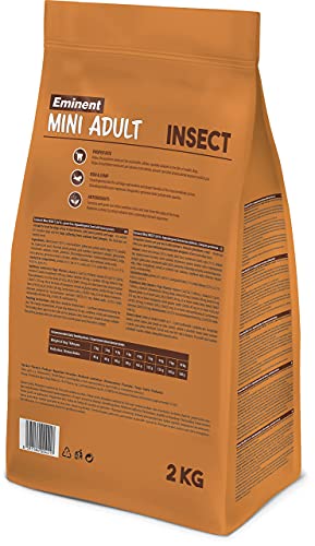 Eminent Mini | Hundefutter mit Insekt | Trockenfutter für Hunde Toy- und Mini- Rassen | Getreidefrei | Hypoallergenes | 1x 2kg