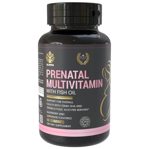 ALNIMA Halal Prenatal Multivitamin Gummies with DHA & EPA from